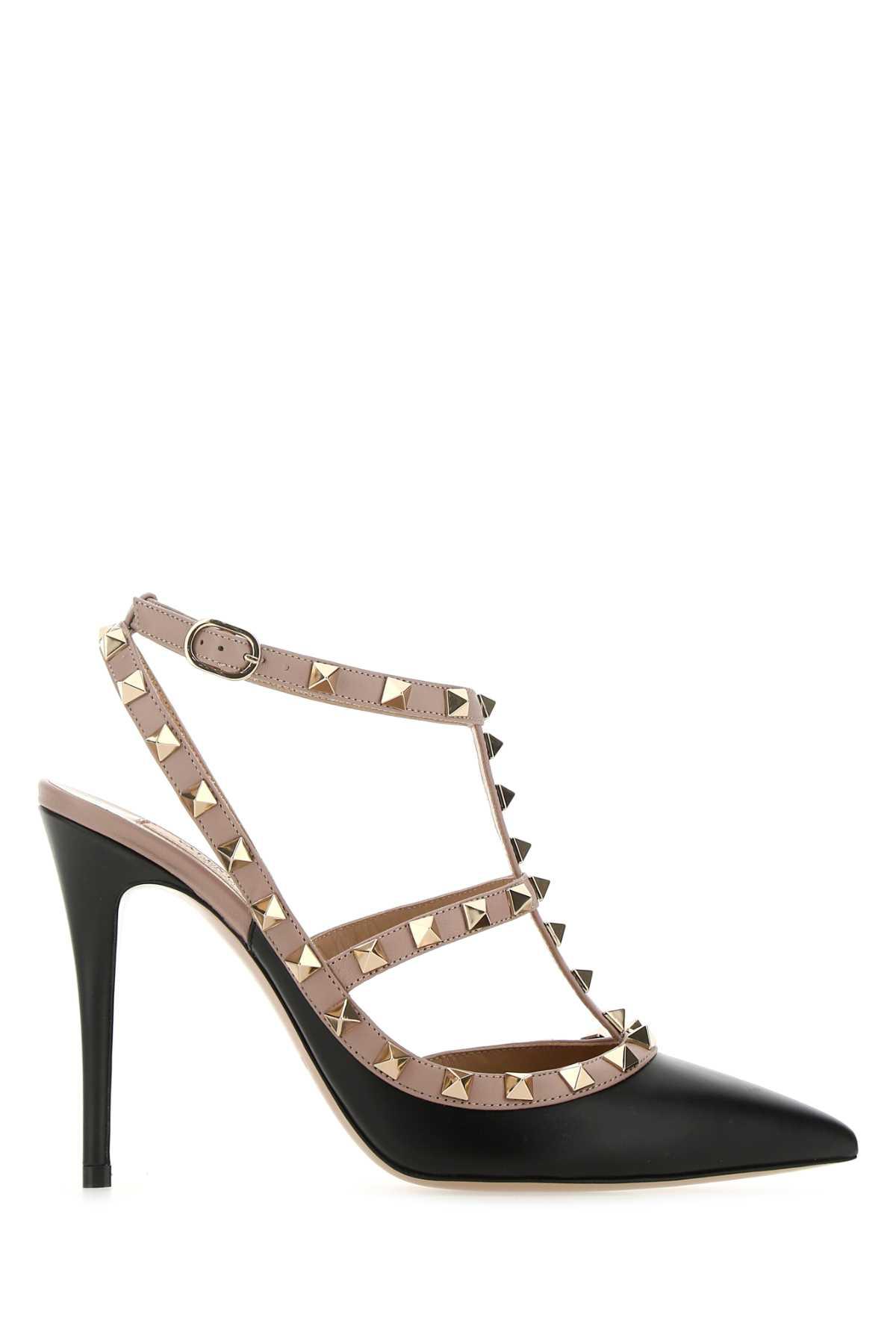 valentino garavani leather rockstud pumps