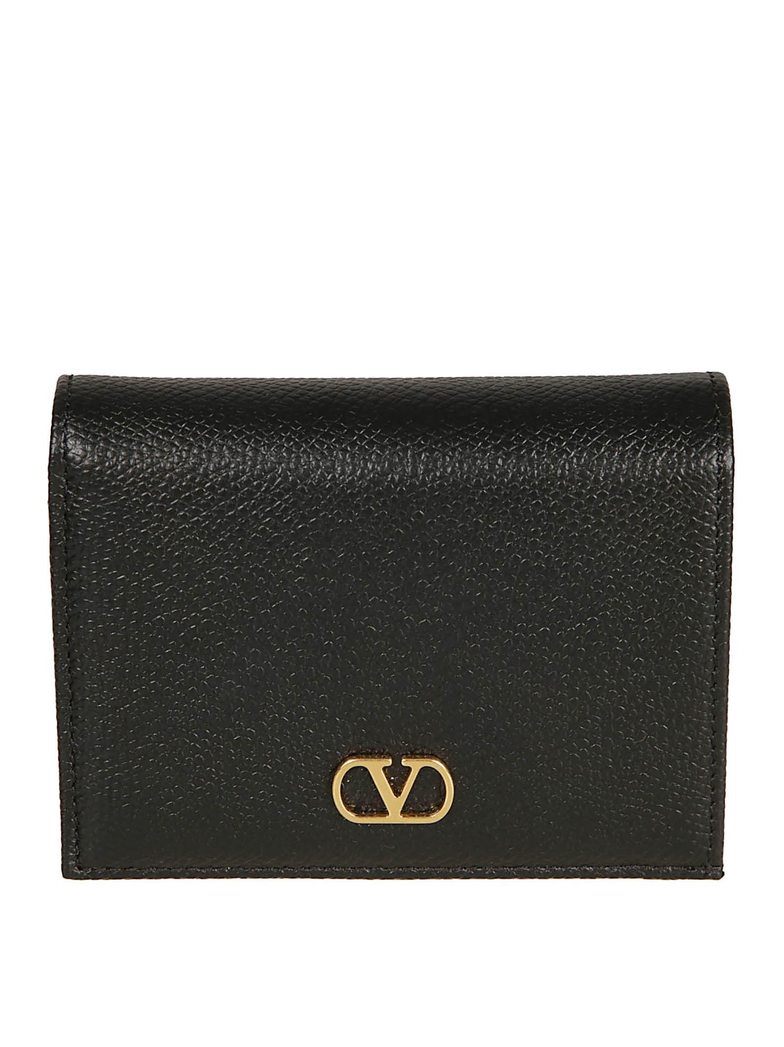 valentino garavani leather vlogo wallet