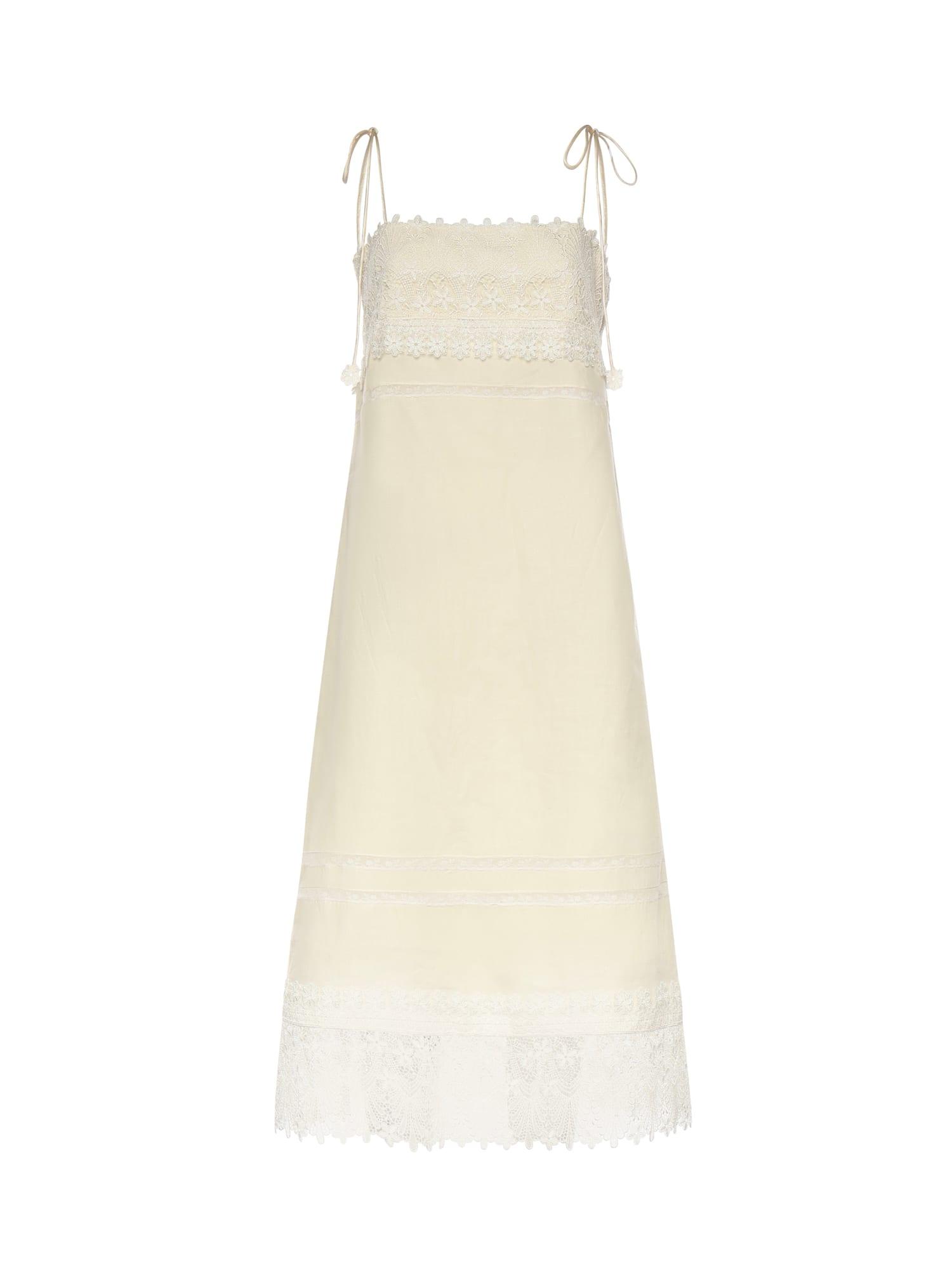 valentino garavani linen midi dress