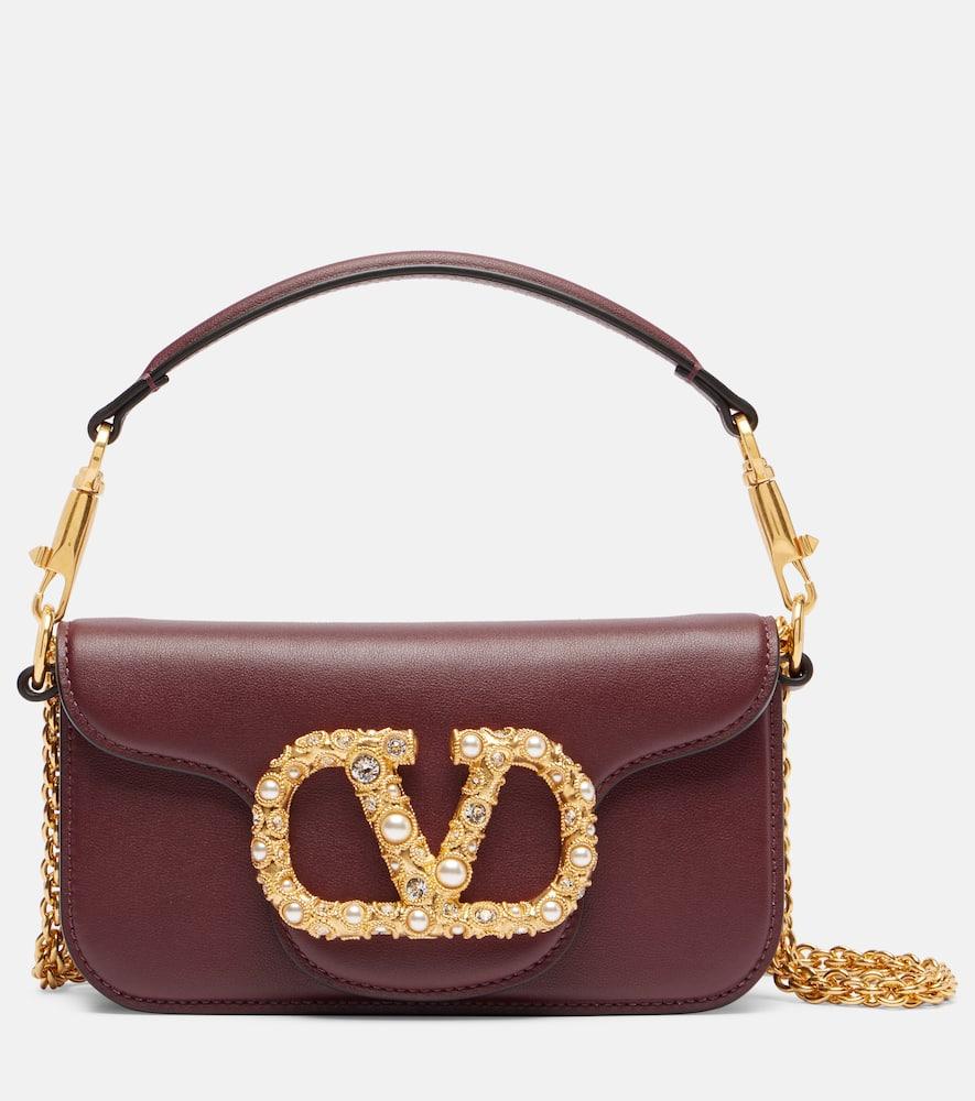 valentino garavani locò small leather shoulder bag