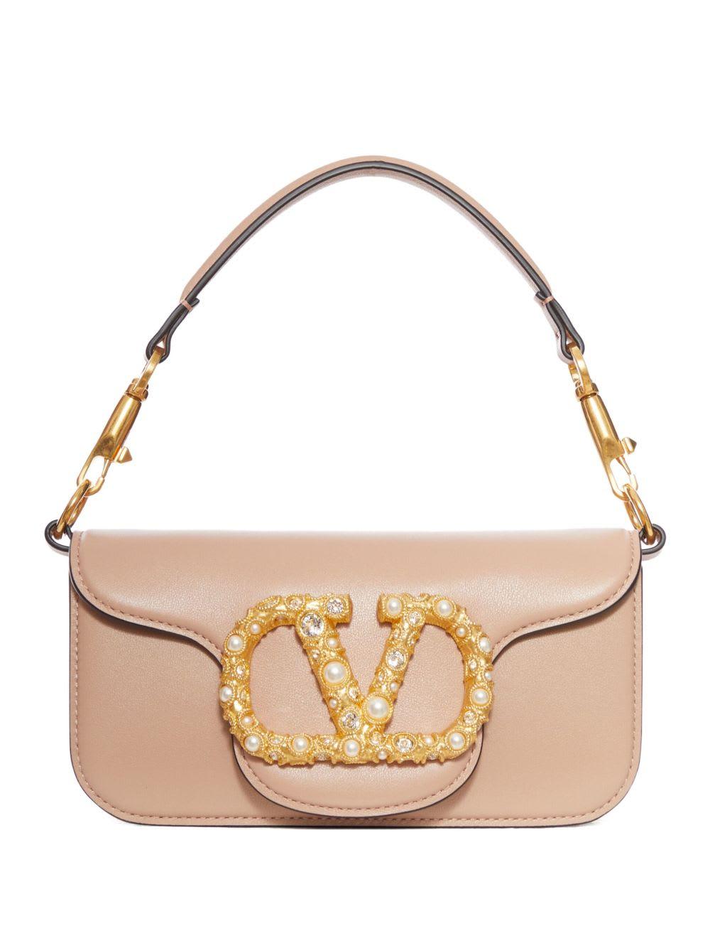 valentino garavani locò small leather shoulder bag