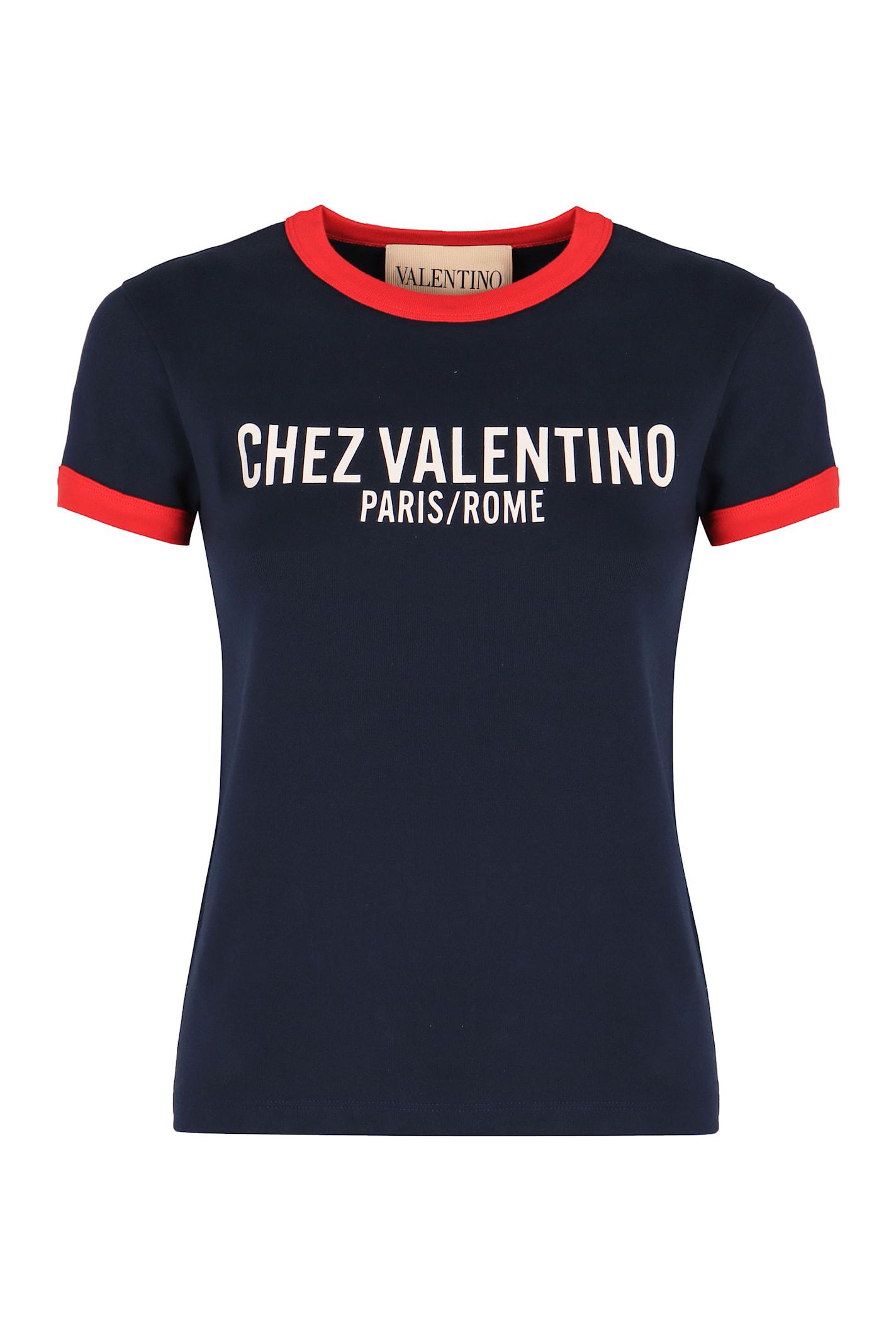 valentino garavani logo cotton t-shirt
