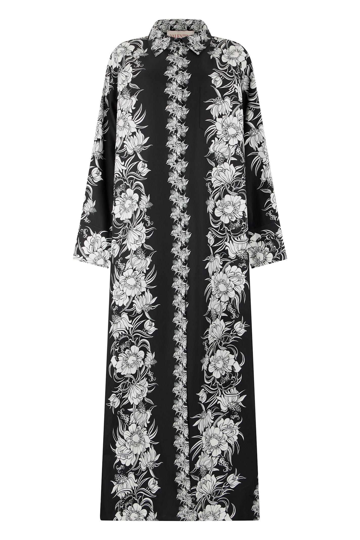 valentino garavani long floral dress