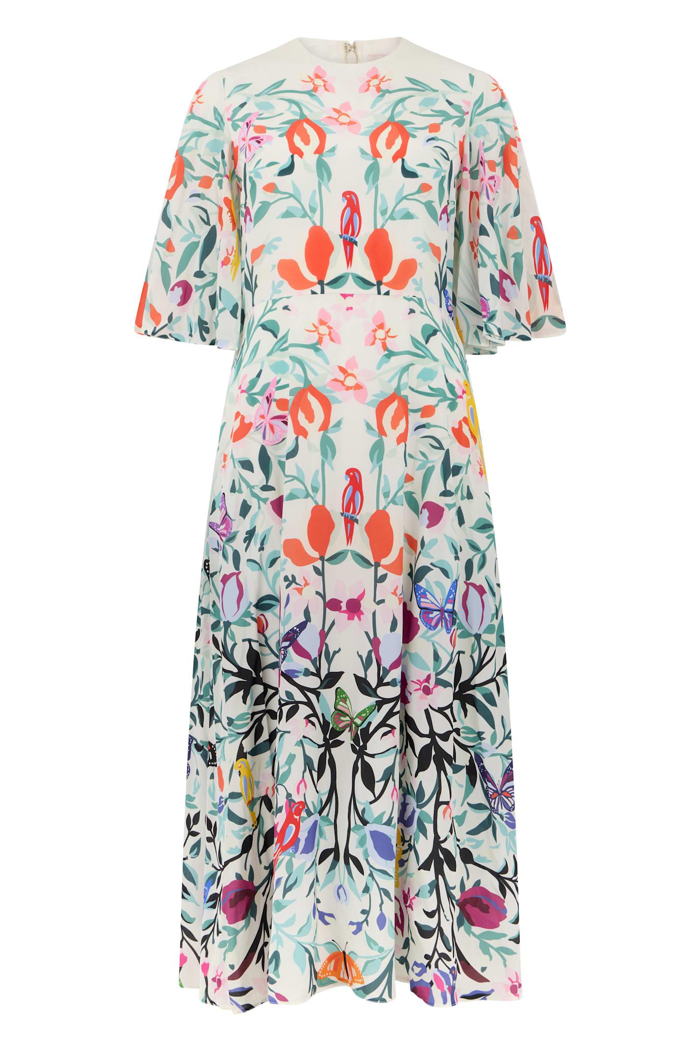 valentino garavani long floral summer dress, elegant and comfortable