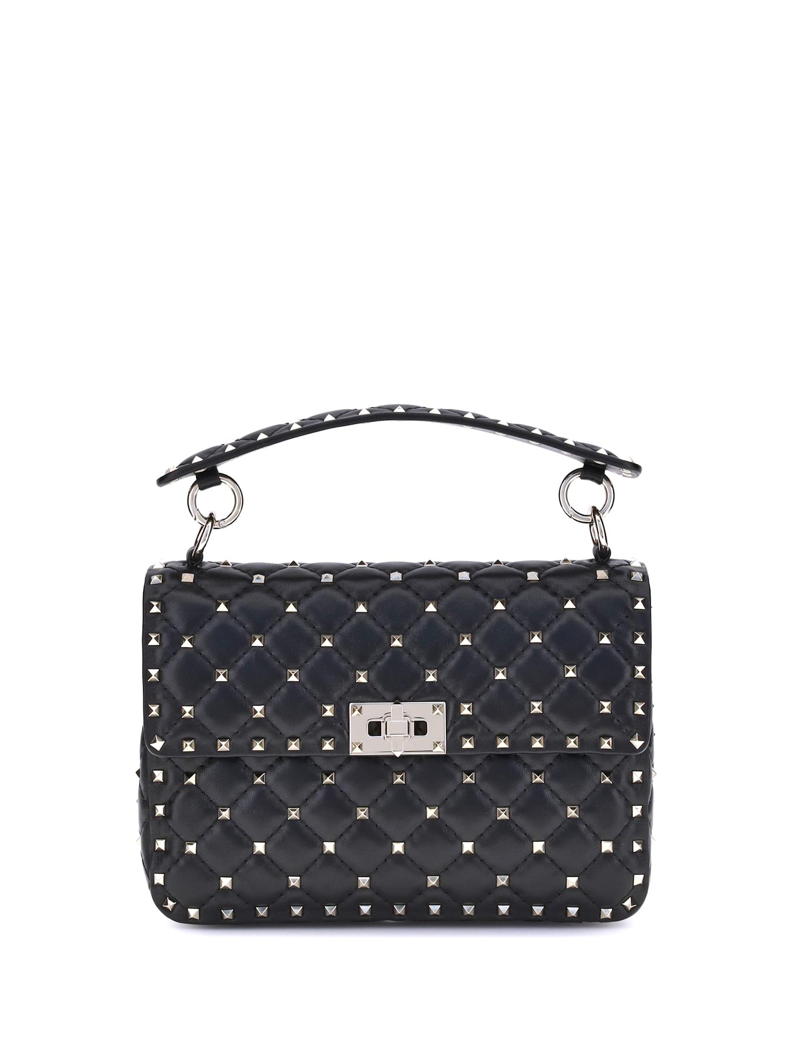 valentino garavani medium rockstud spike shoulder bag