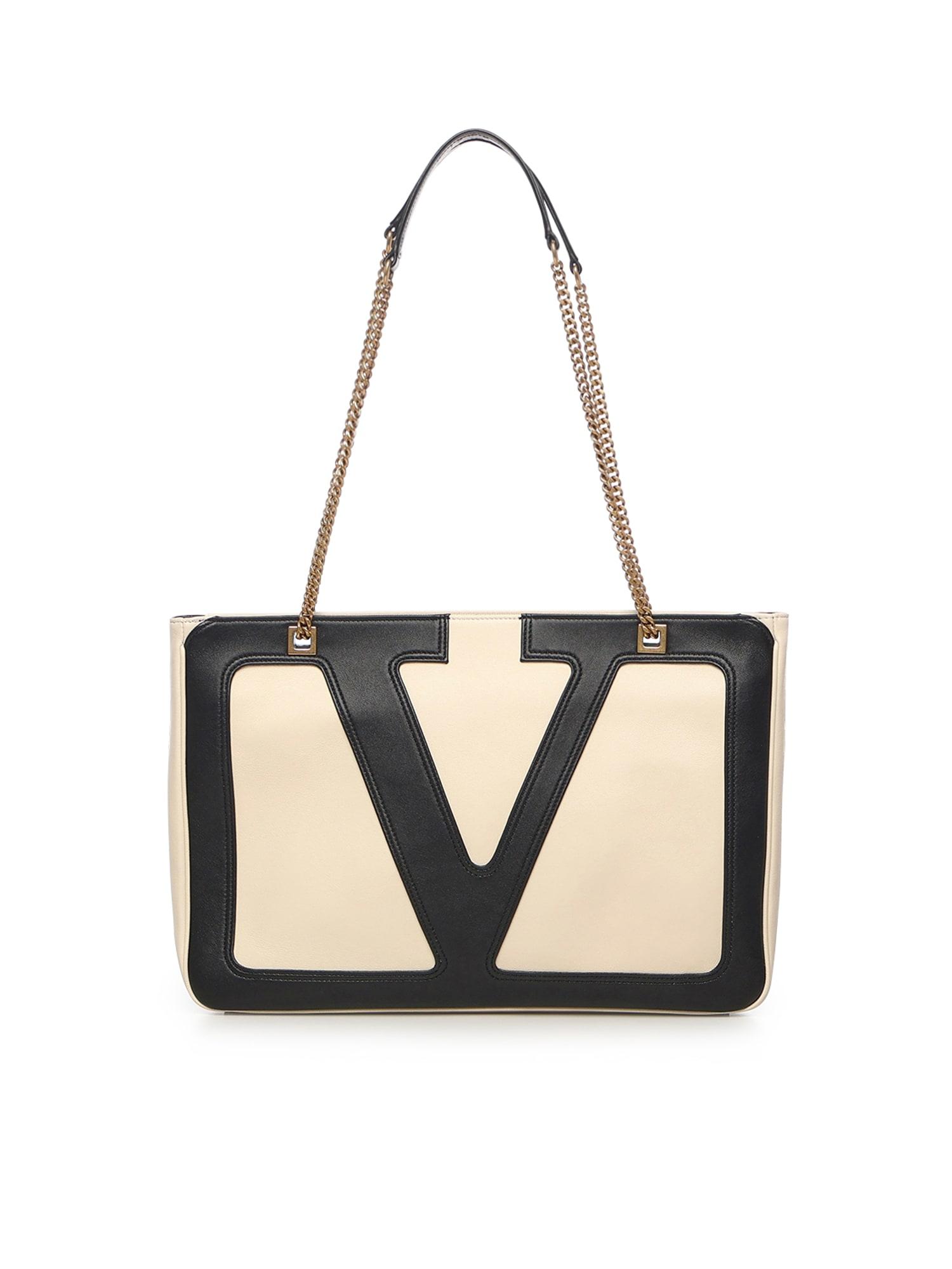 valentino garavani medium viva superstar nappa leather tote bag