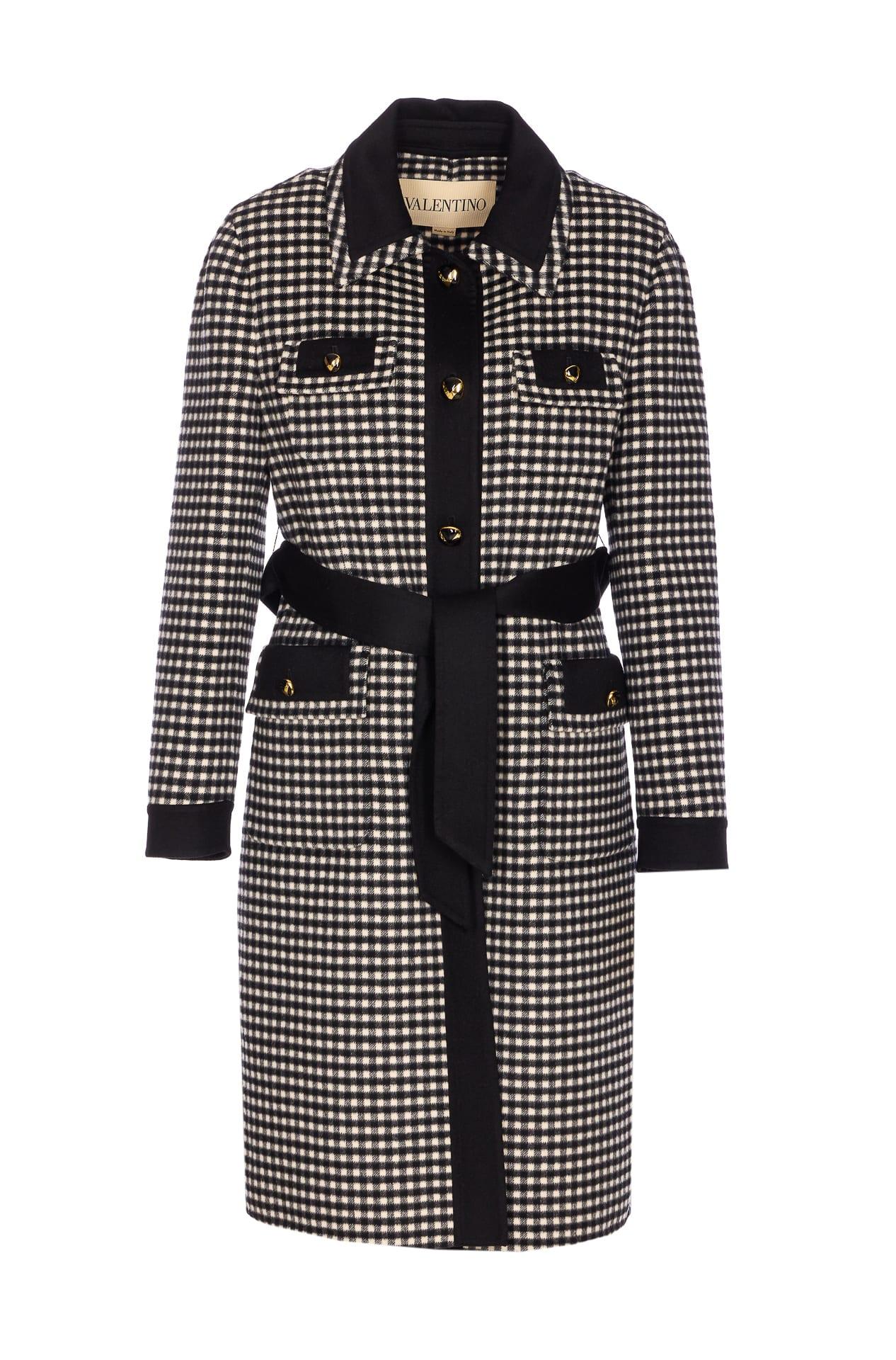 valentino garavani micro vichy coat