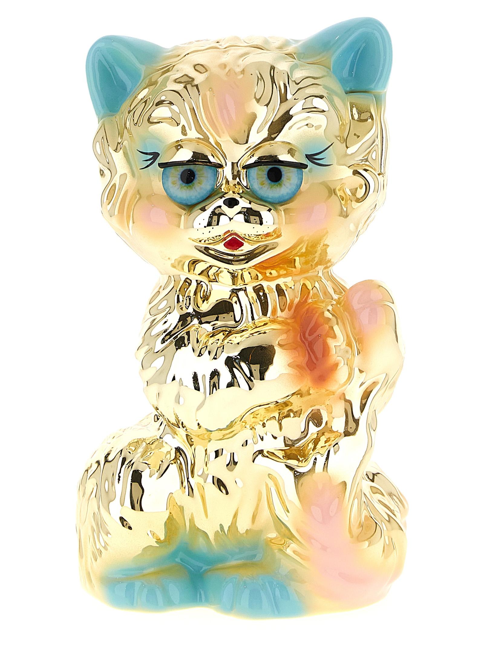 valentino garavani minaudière valentinogaravani lechat de la maison gold ethylene vinyl acetate clutch - women