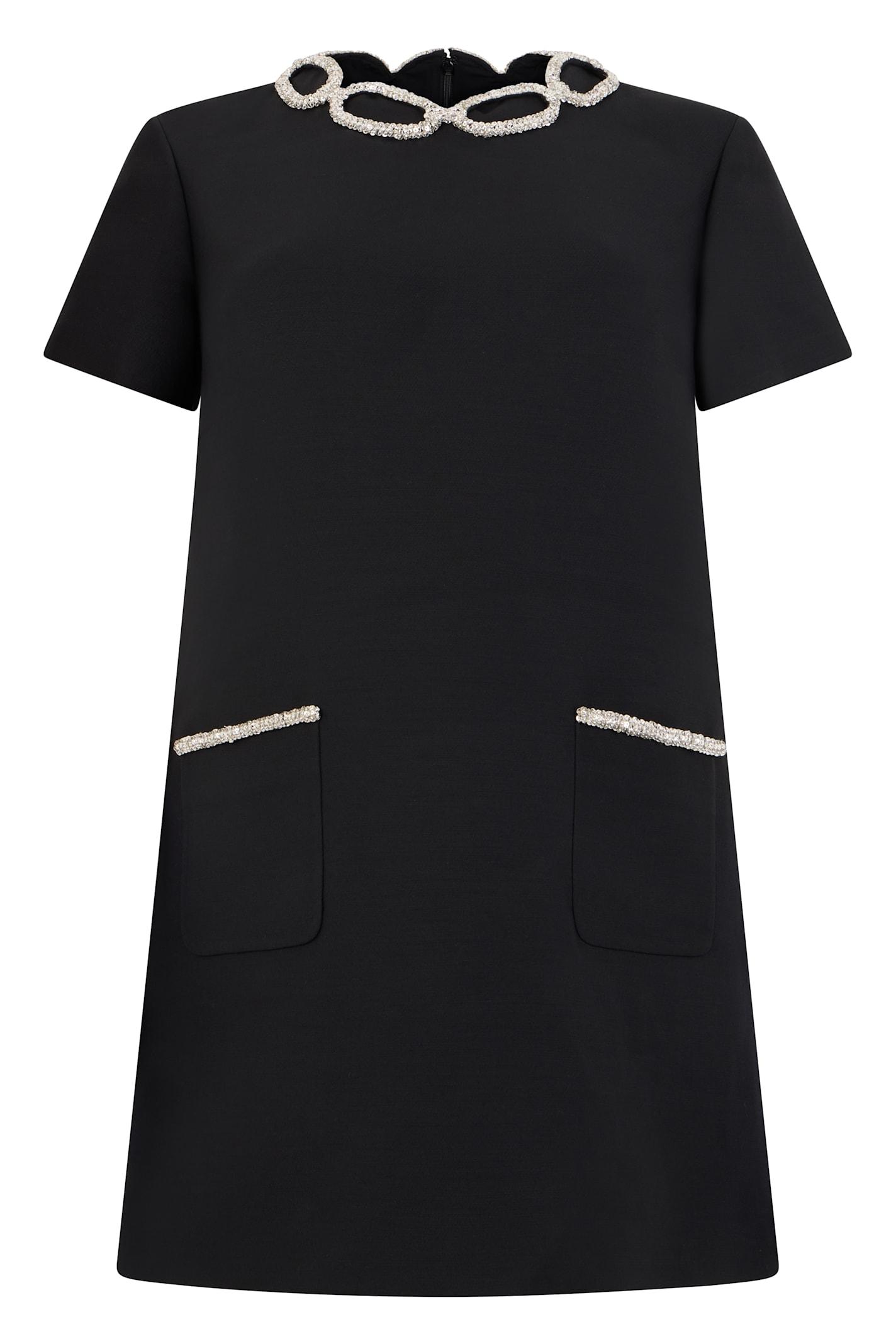 valentino garavani mini dress with sequined details