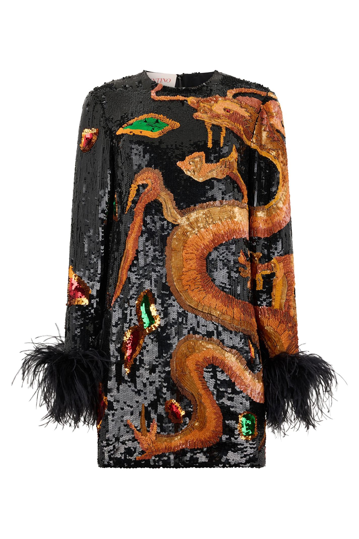 valentino garavani mini dress with sequins