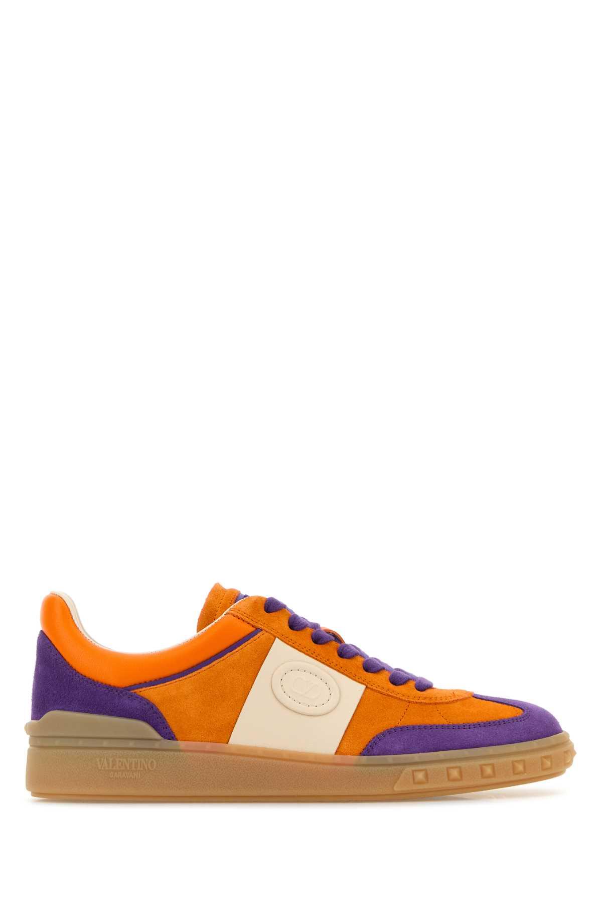 valentino garavani multicolor suede upvillage sneakers