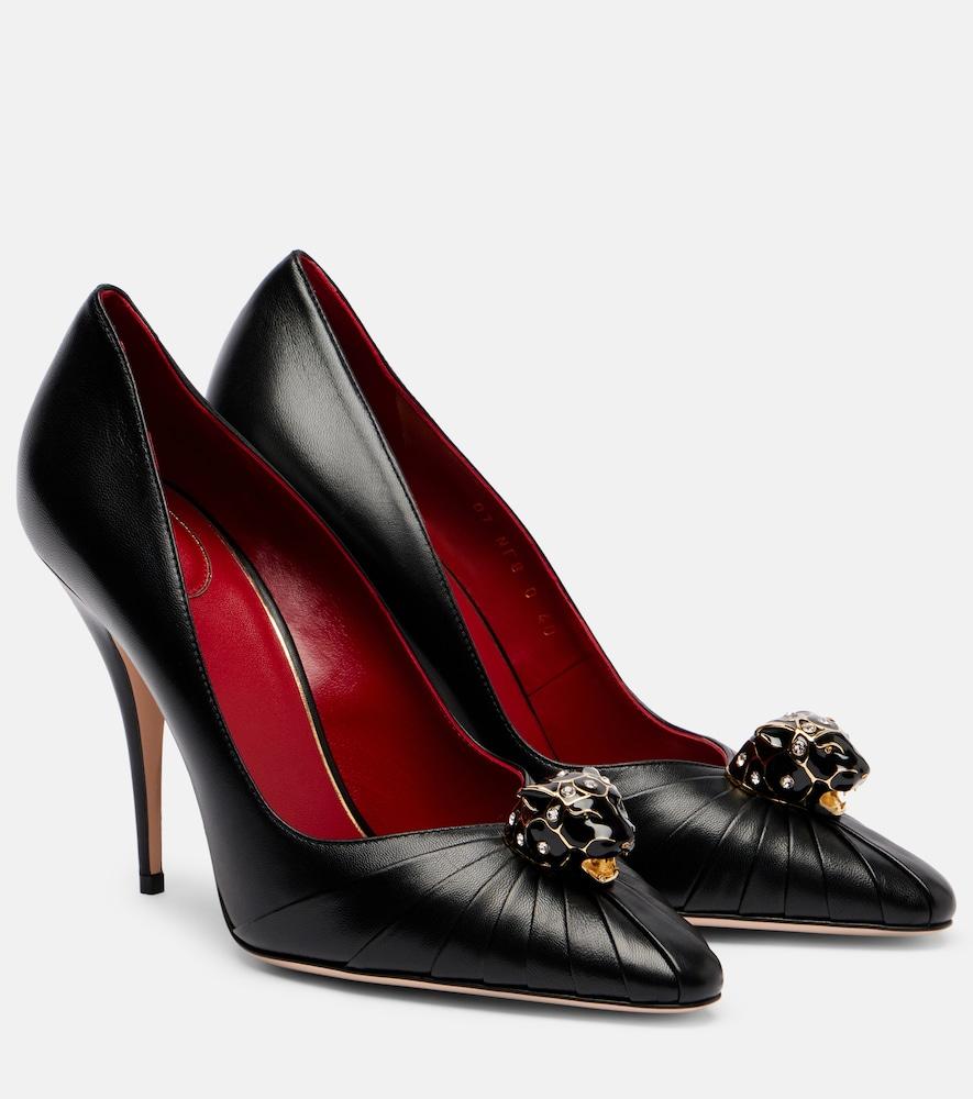 valentino garavani pas de chat 105 leather pumps