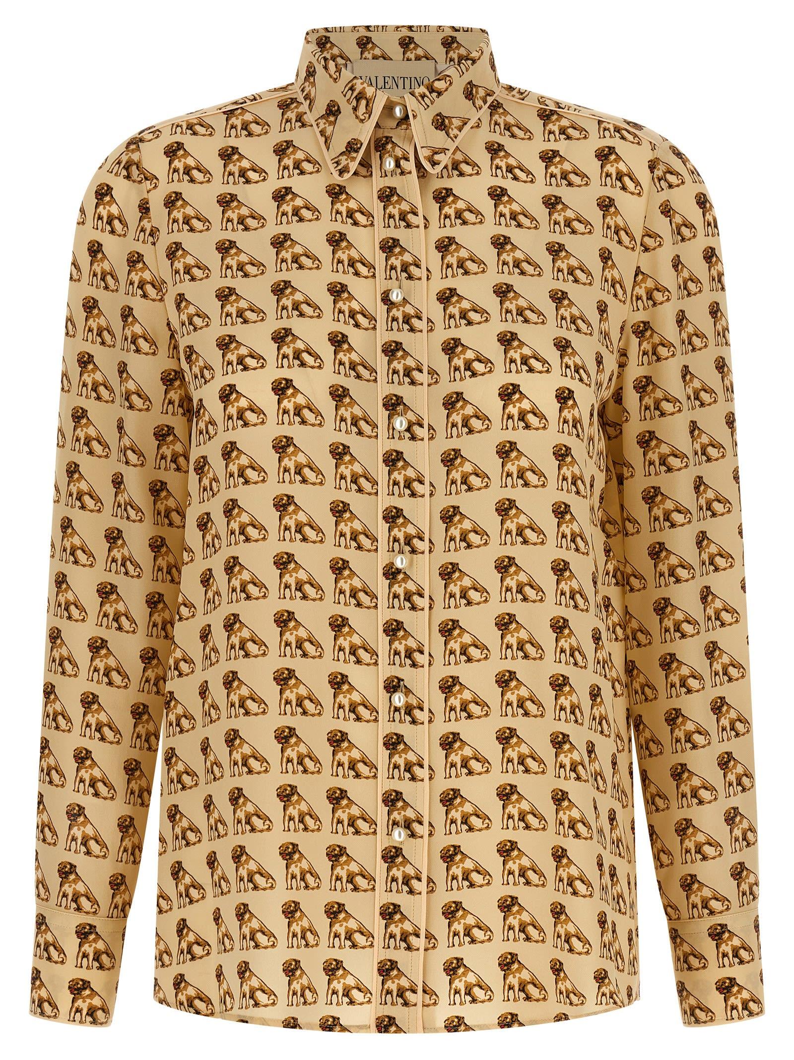 valentino garavani petit charles print shirt