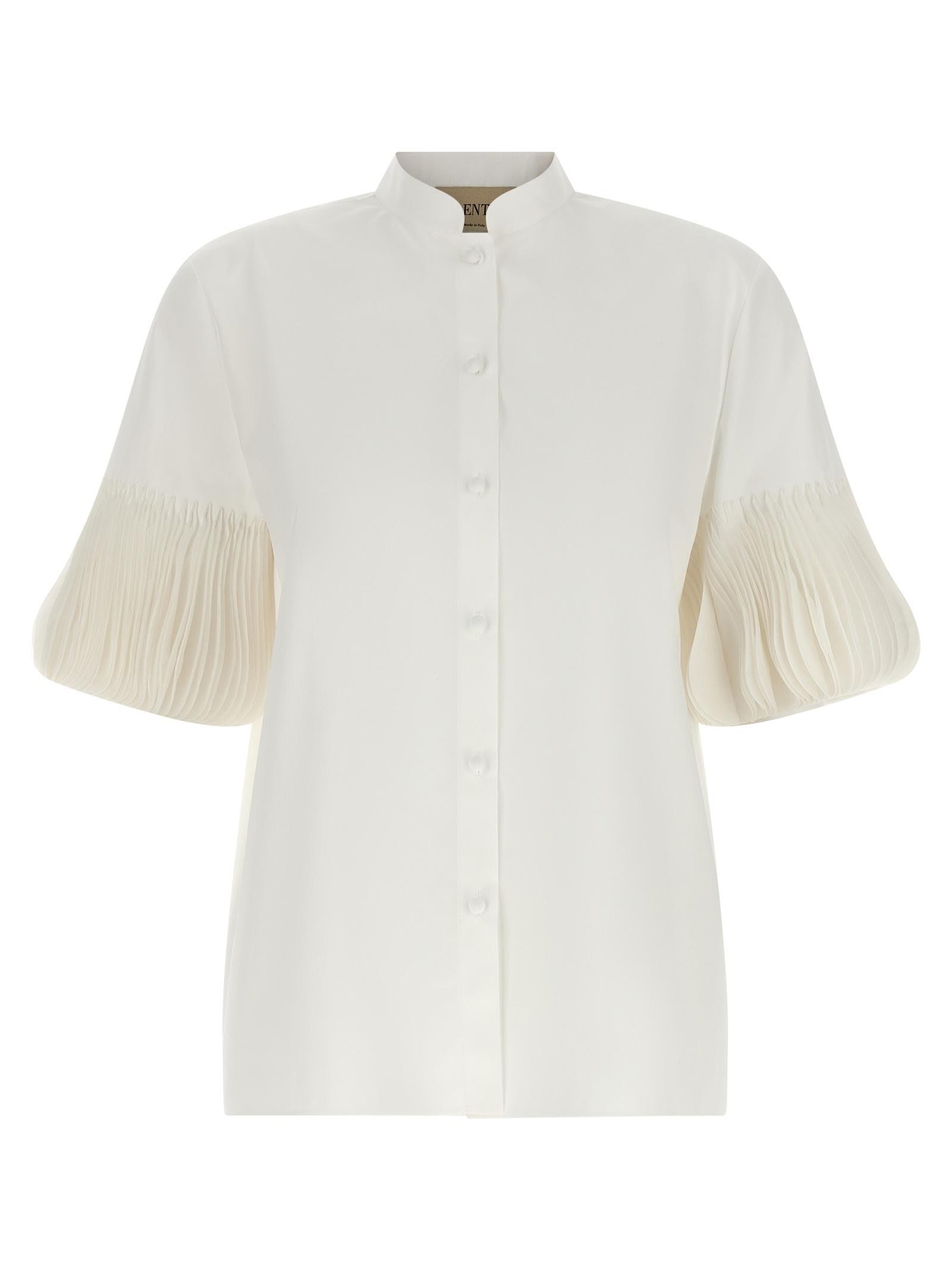 valentino garavani poplin embroidered shirt