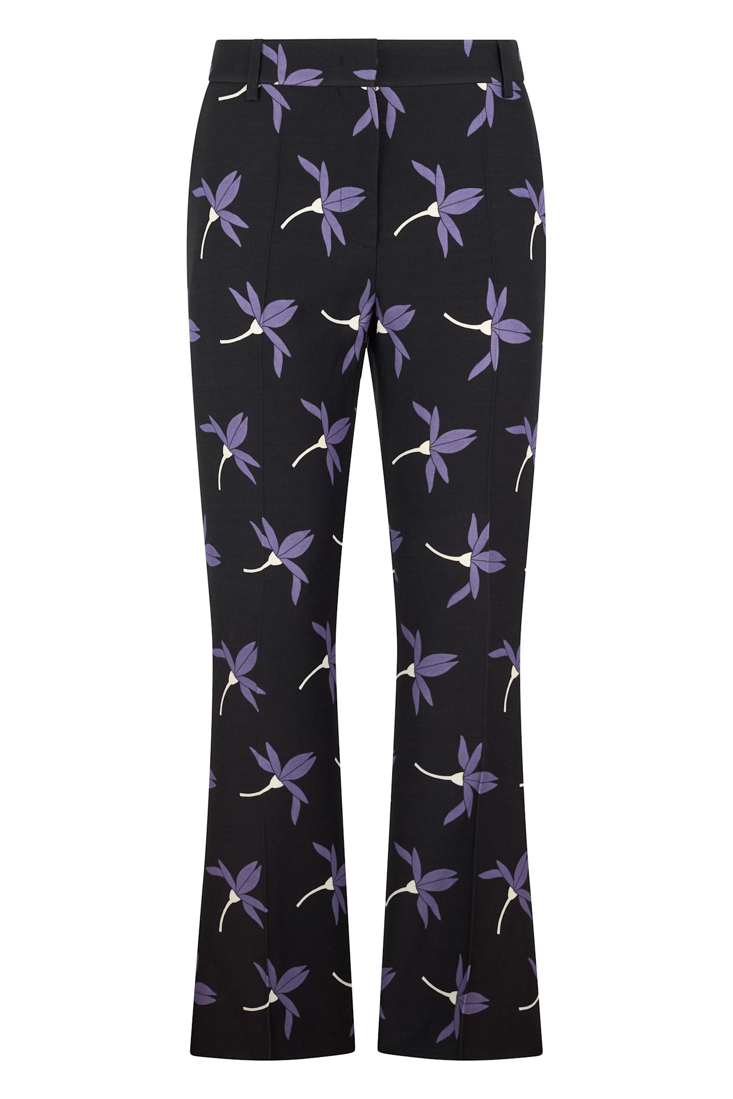 valentino garavani printed cropped pants