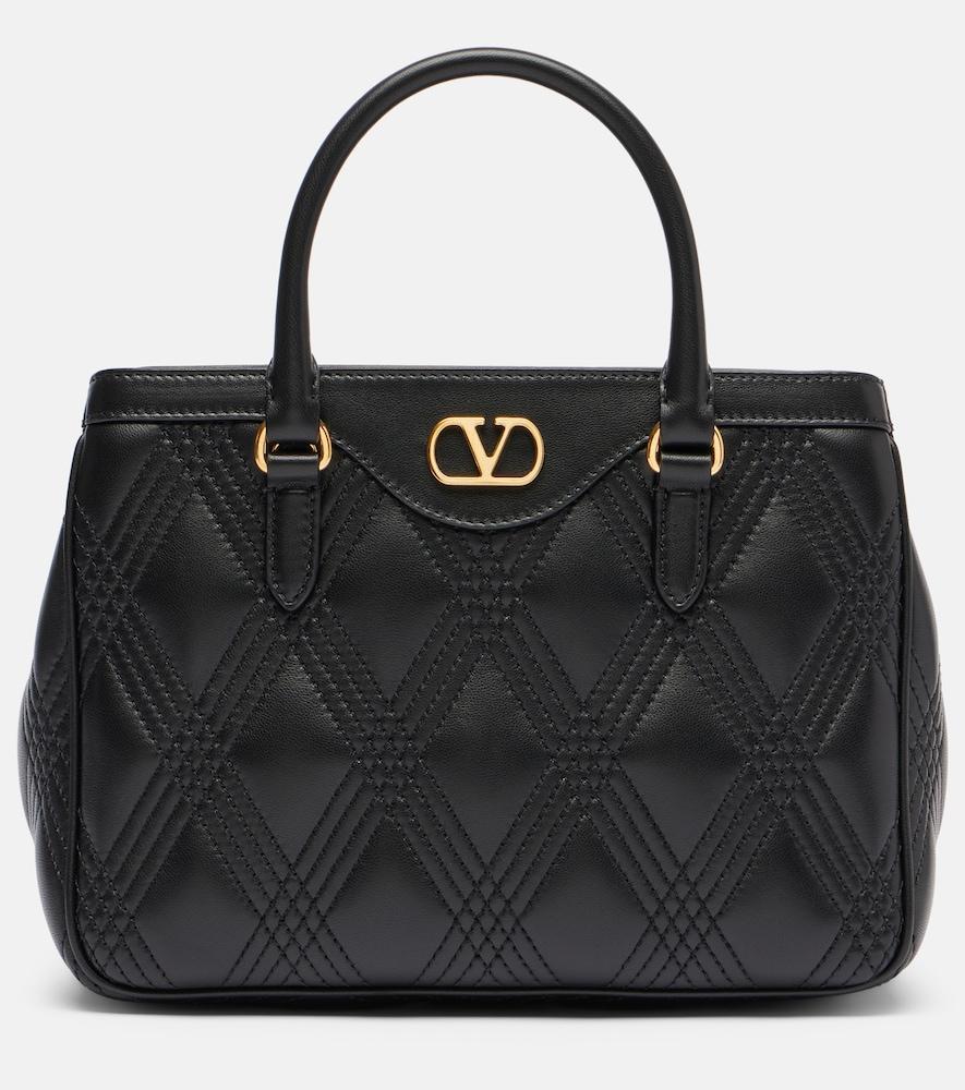 valentino garavani quiltie 67 small leather tote bag