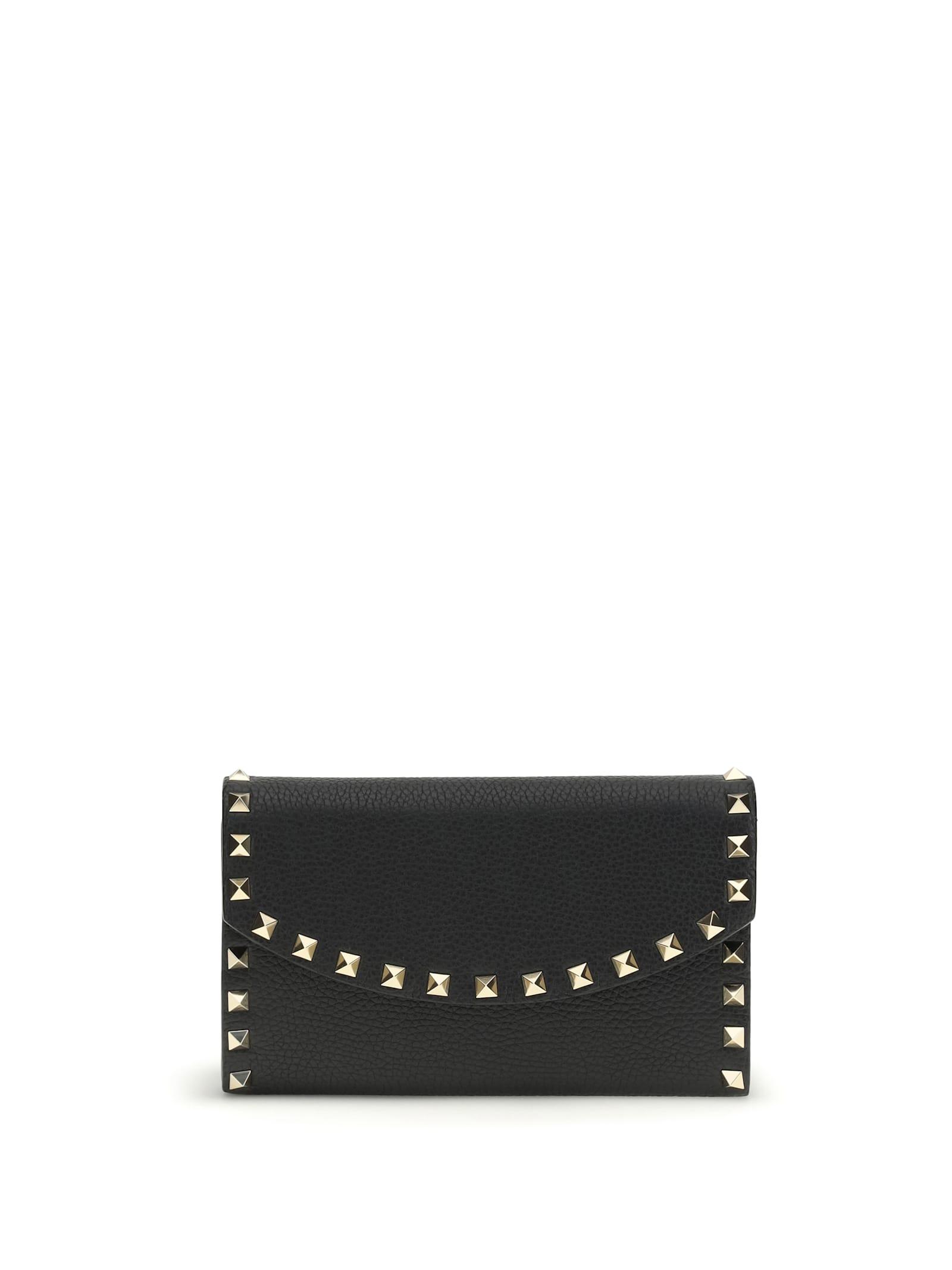 valentino garavani rockstud chain wallet