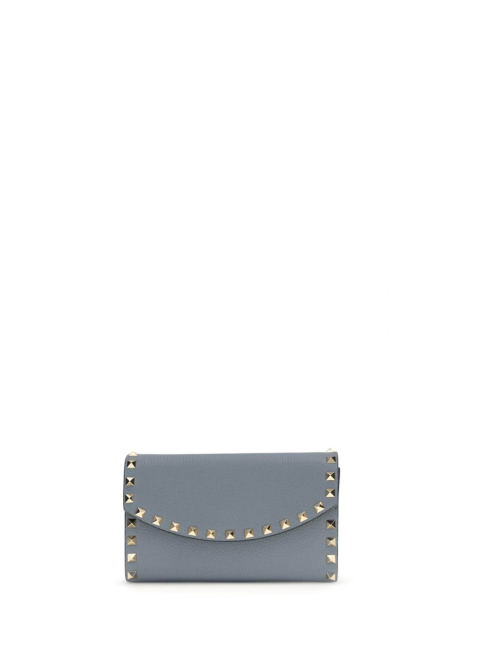 valentino garavani rockstud chain wallet