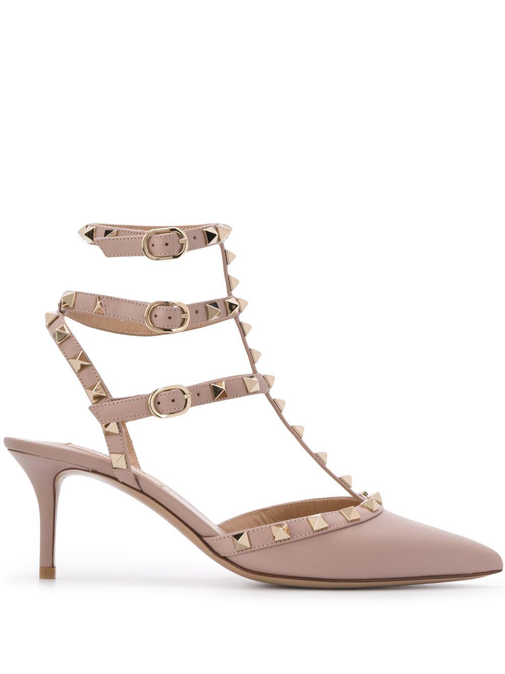 valentino garavani rockstud leather pumps