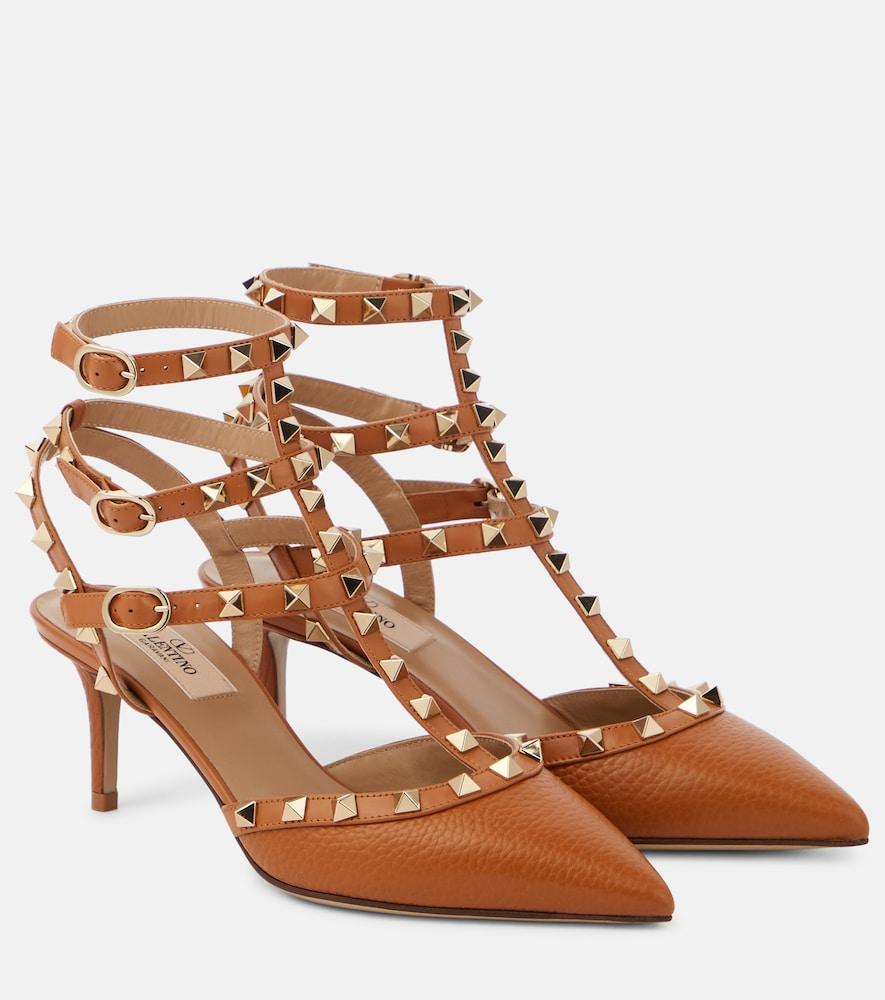 valentino garavani rockstud leather pumps