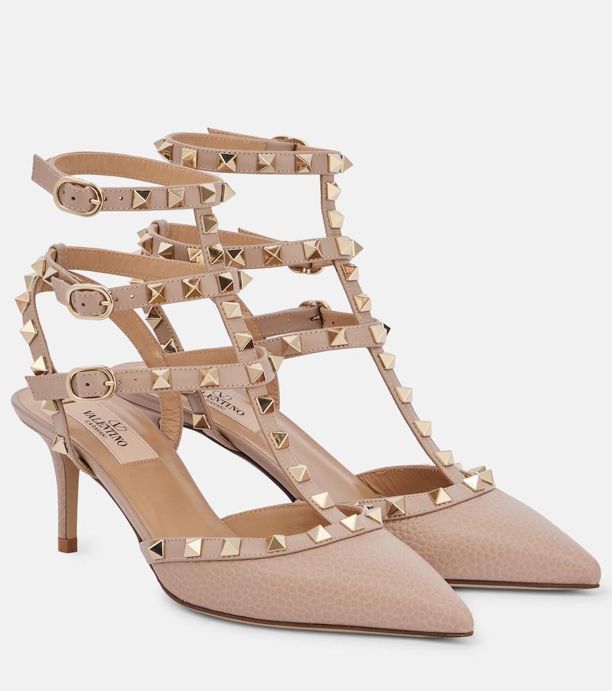 valentino garavani rockstud leather pumps