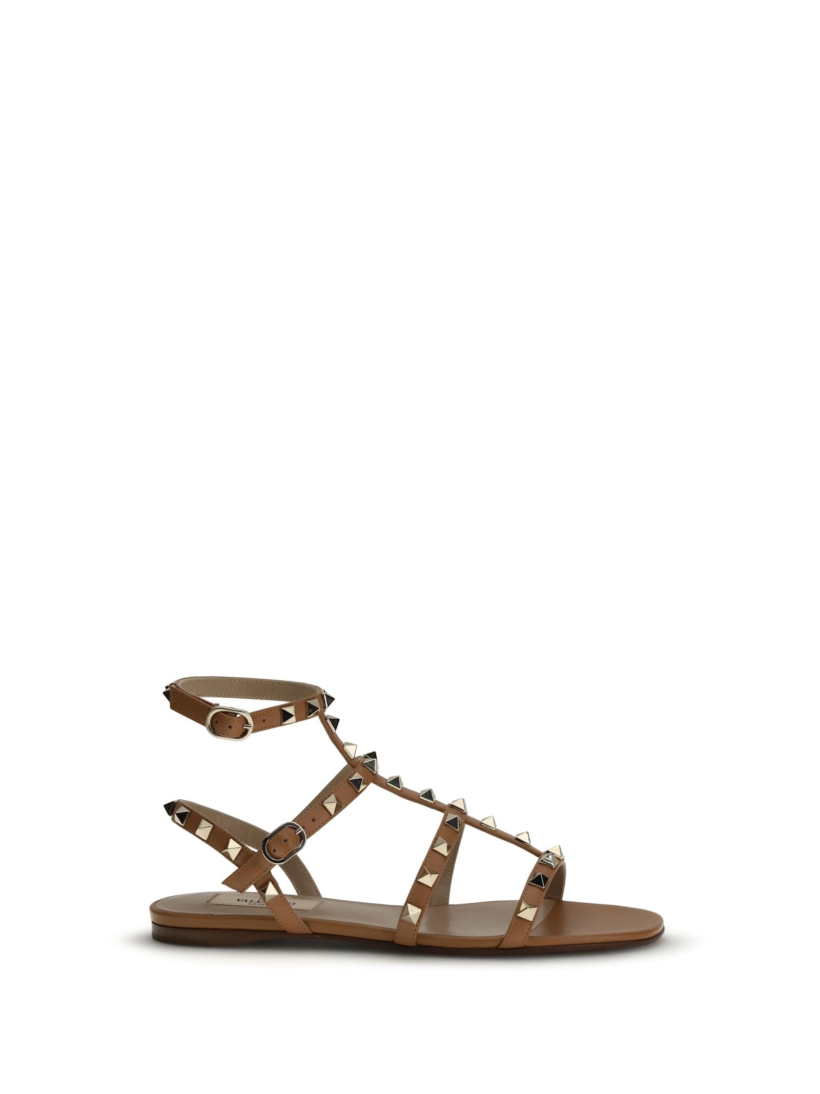 valentino garavani rockstud leather sandals