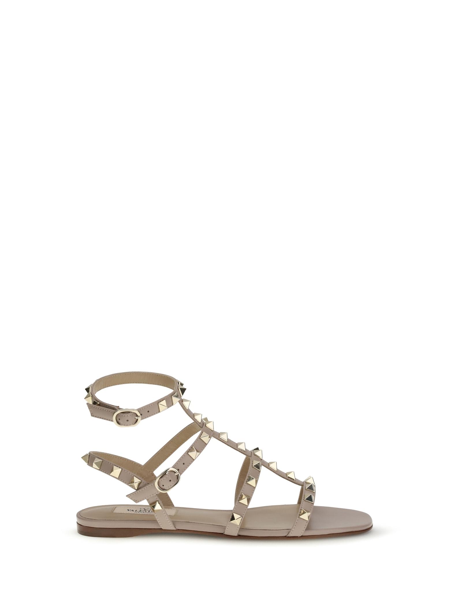 valentino garavani rockstud leather sandals