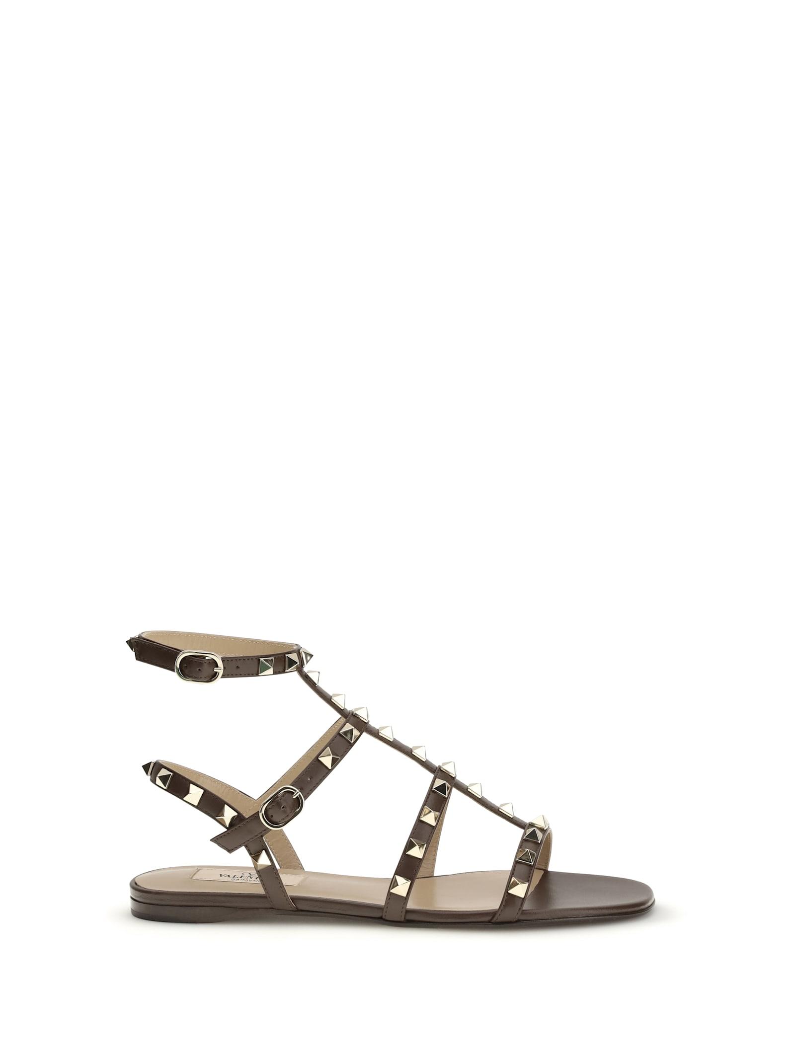 valentino garavani rockstud leather sandals