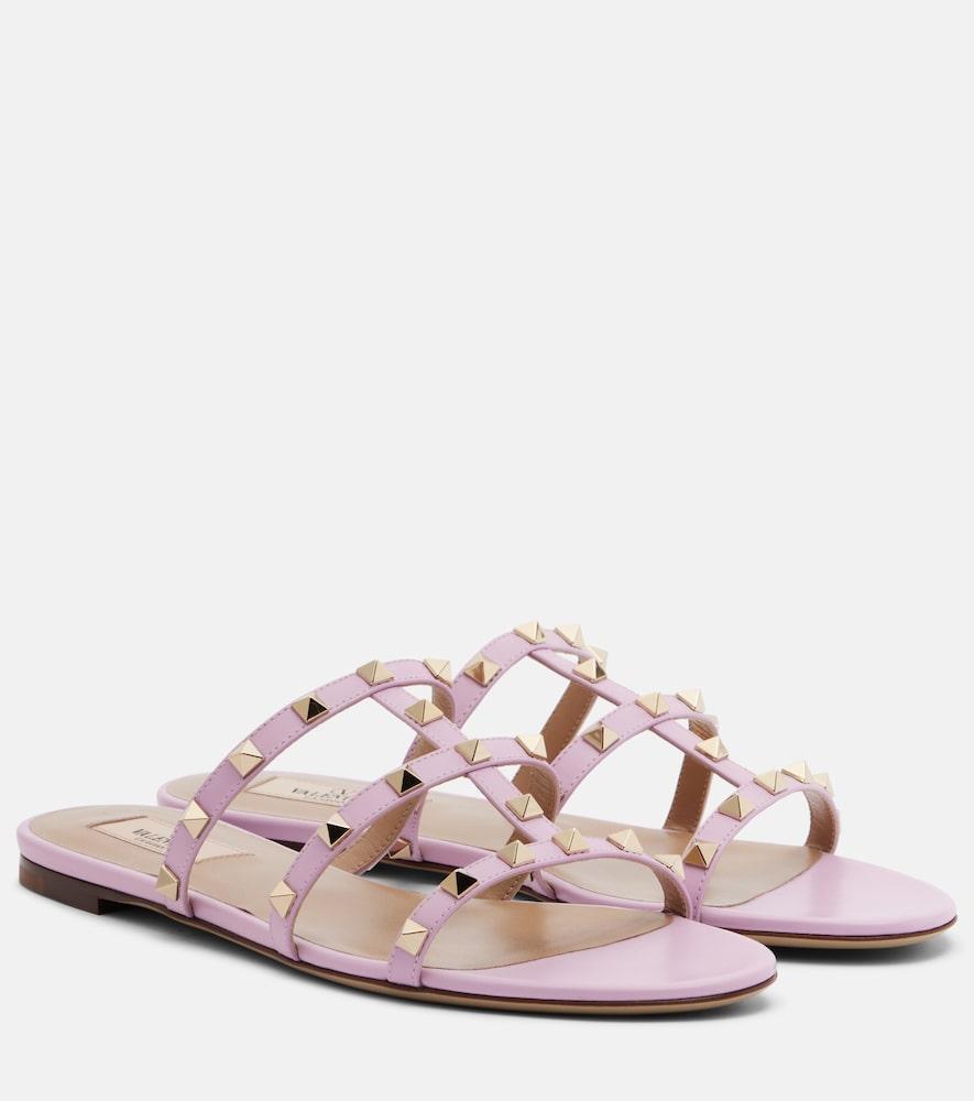 valentino garavani rockstud leather sandals