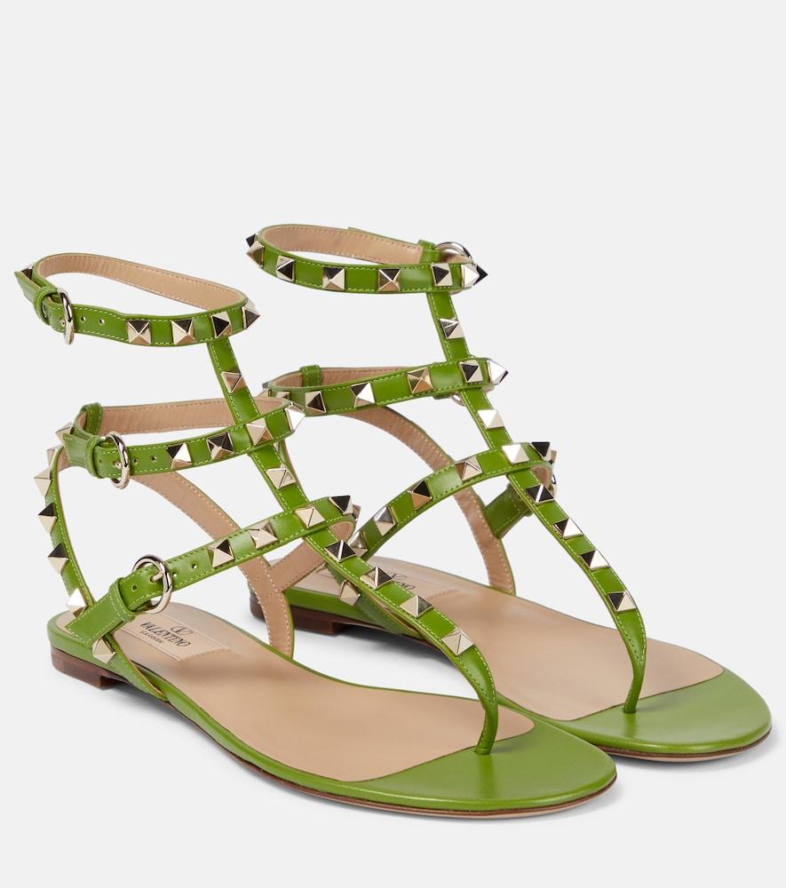 valentino garavani rockstud leather sandals