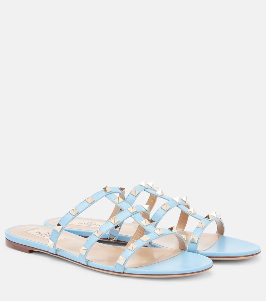 valentino garavani rockstud leather sandals