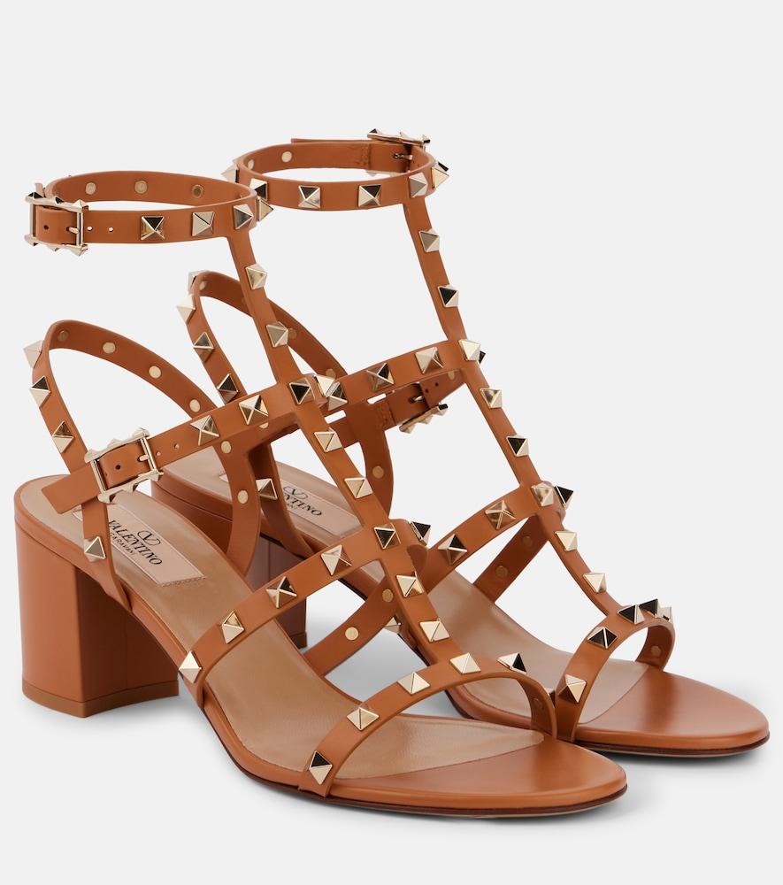 valentino garavani rockstud leather sandals