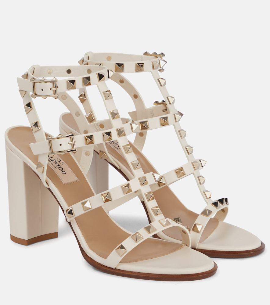 valentino garavani rockstud leather sandals