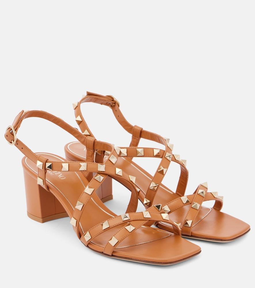 valentino garavani rockstud leather sandals