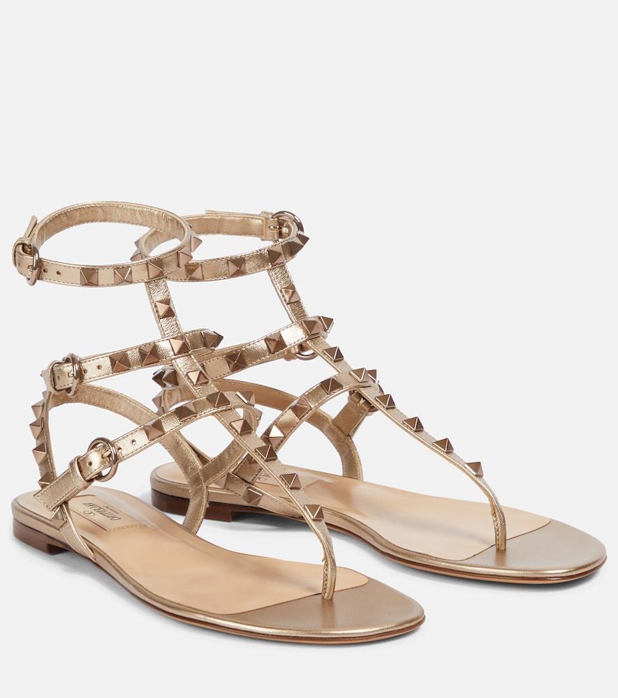 valentino garavani rockstud leather sandals