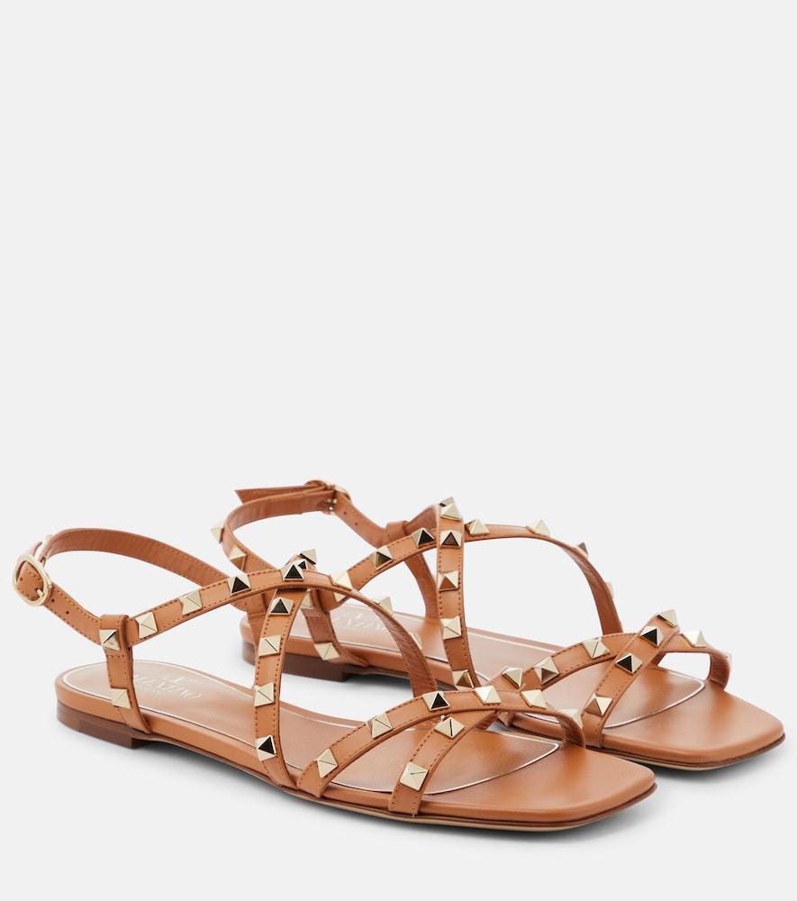 valentino garavani rockstud leather sandals