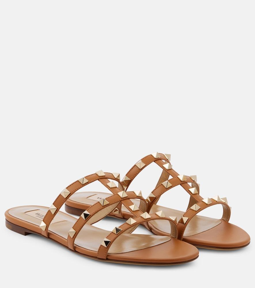 valentino garavani rockstud leather sandals