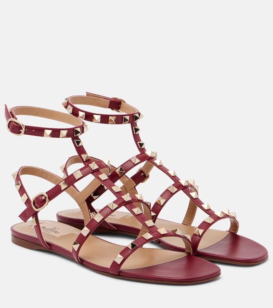 valentino garavani rockstud leather sandals