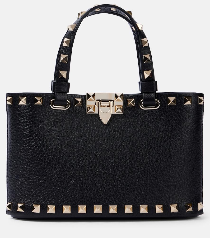valentino garavani rockstud leather tote bag