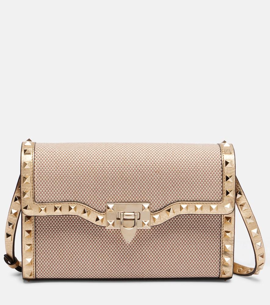 valentino garavani rockstud small canvas crossbody bag