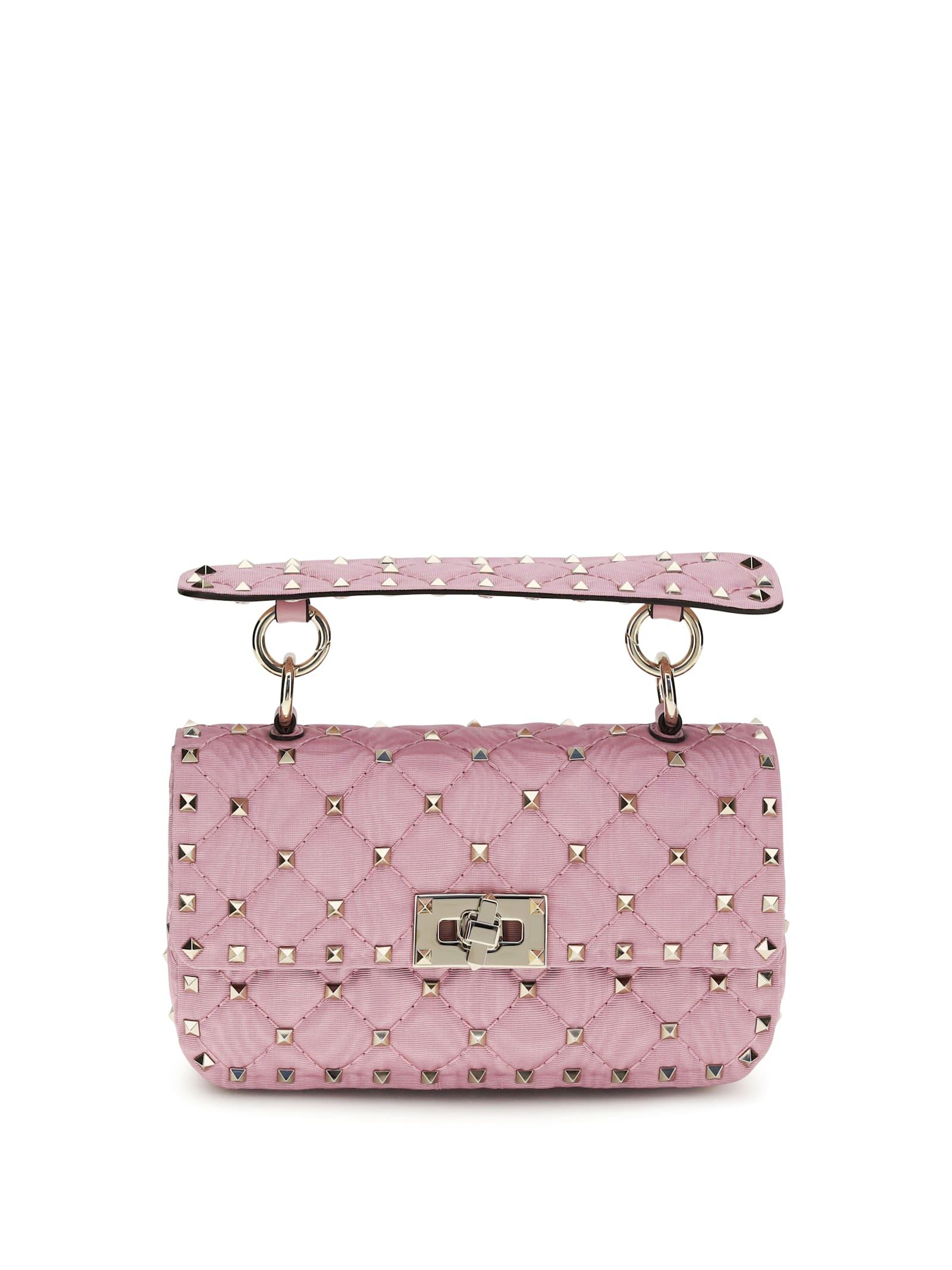 valentino garavani rockstud spike leather shoulder bag