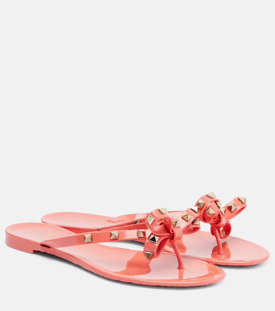 valentino garavani rockstud thong sandals