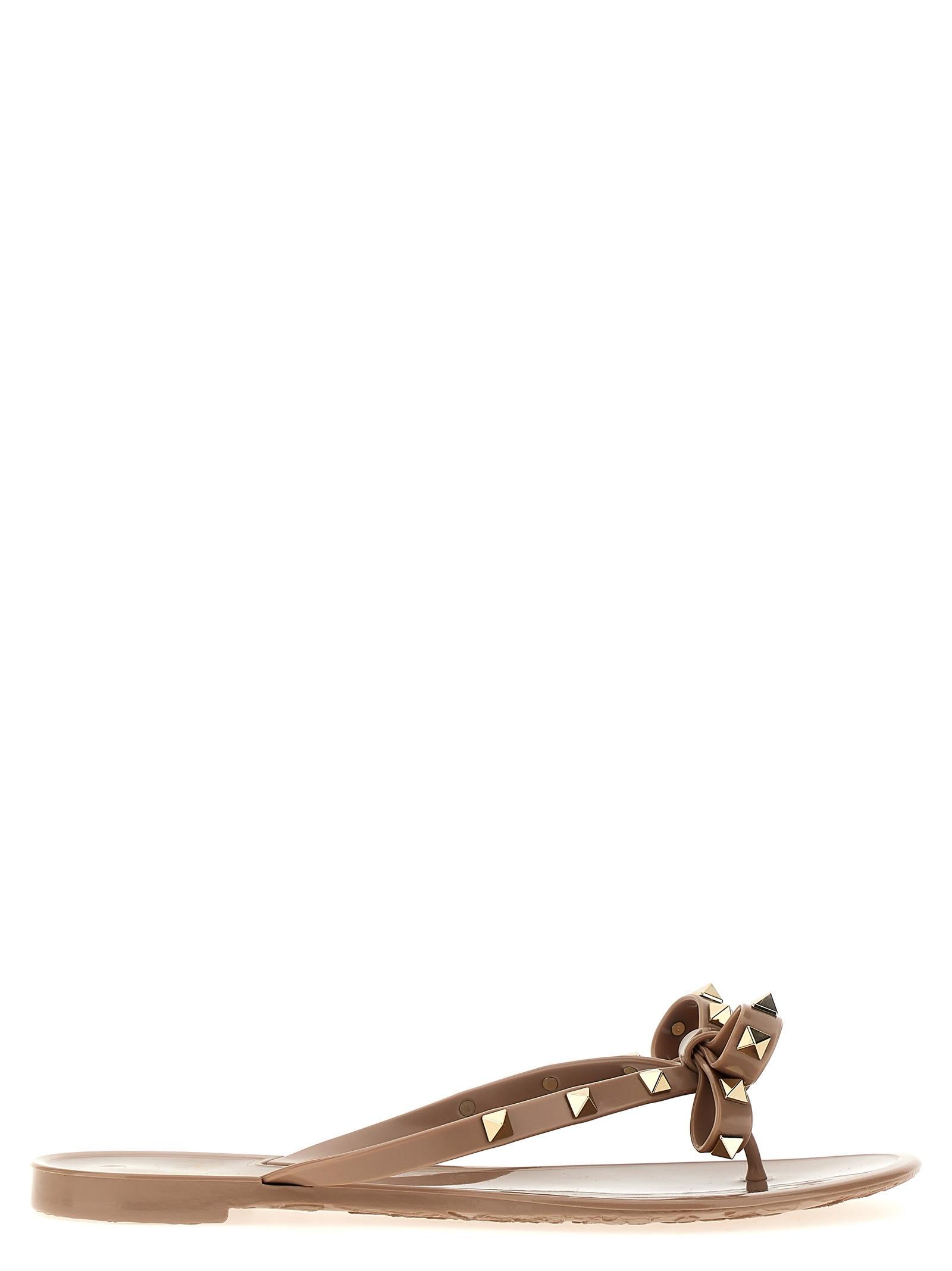valentino garavani rockstud thong sandals