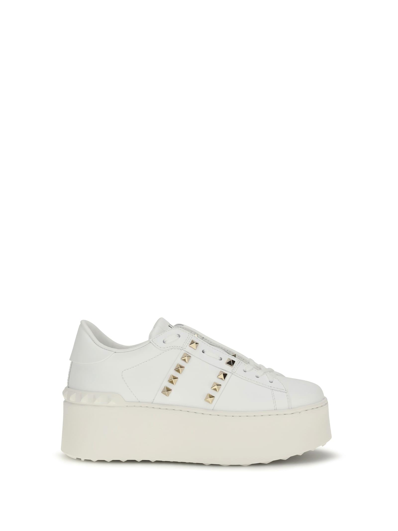 valentino garavani rockstud untitled flatform sneakers