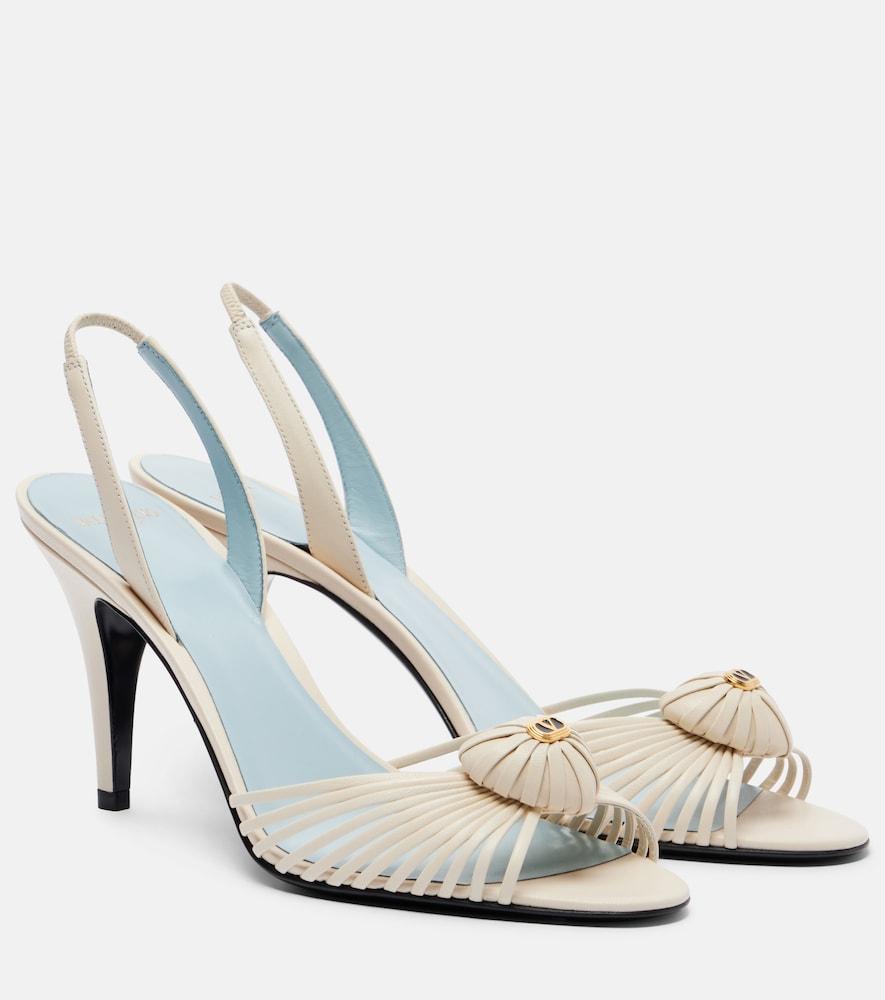 valentino garavani royal 85 leather slingback sandals