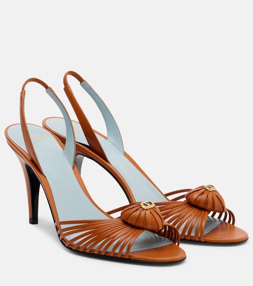 valentino garavani royal 85 leather slingback sandals