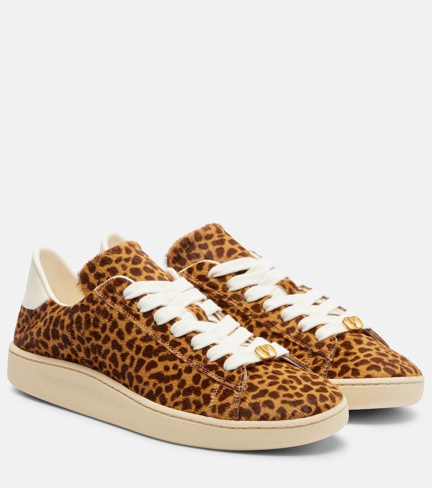 valentino garavani royco calf hair sneakers