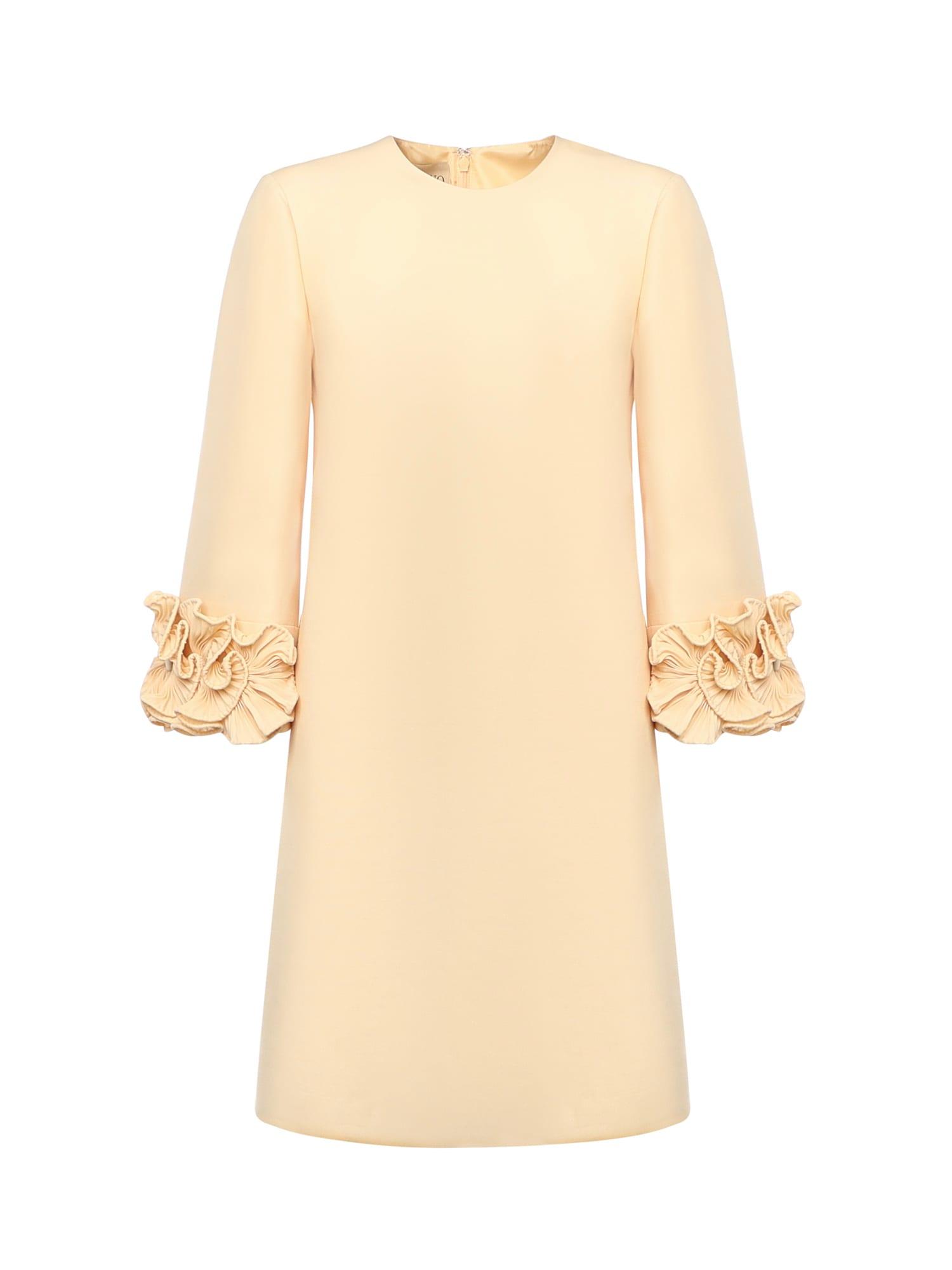 valentino garavani short crepe couture dress