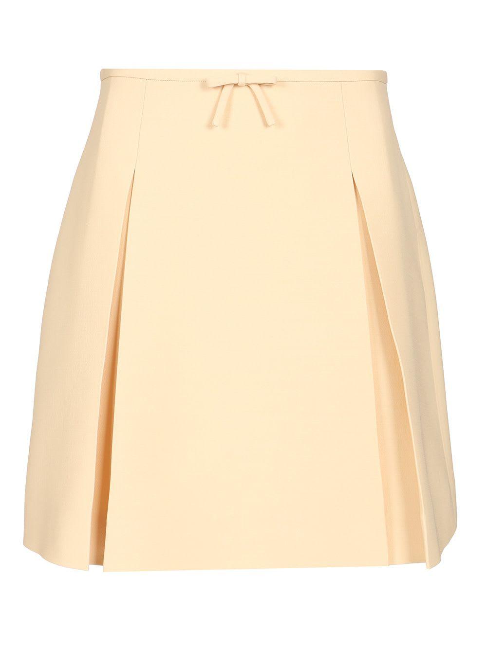 valentino garavani short skirt with bow