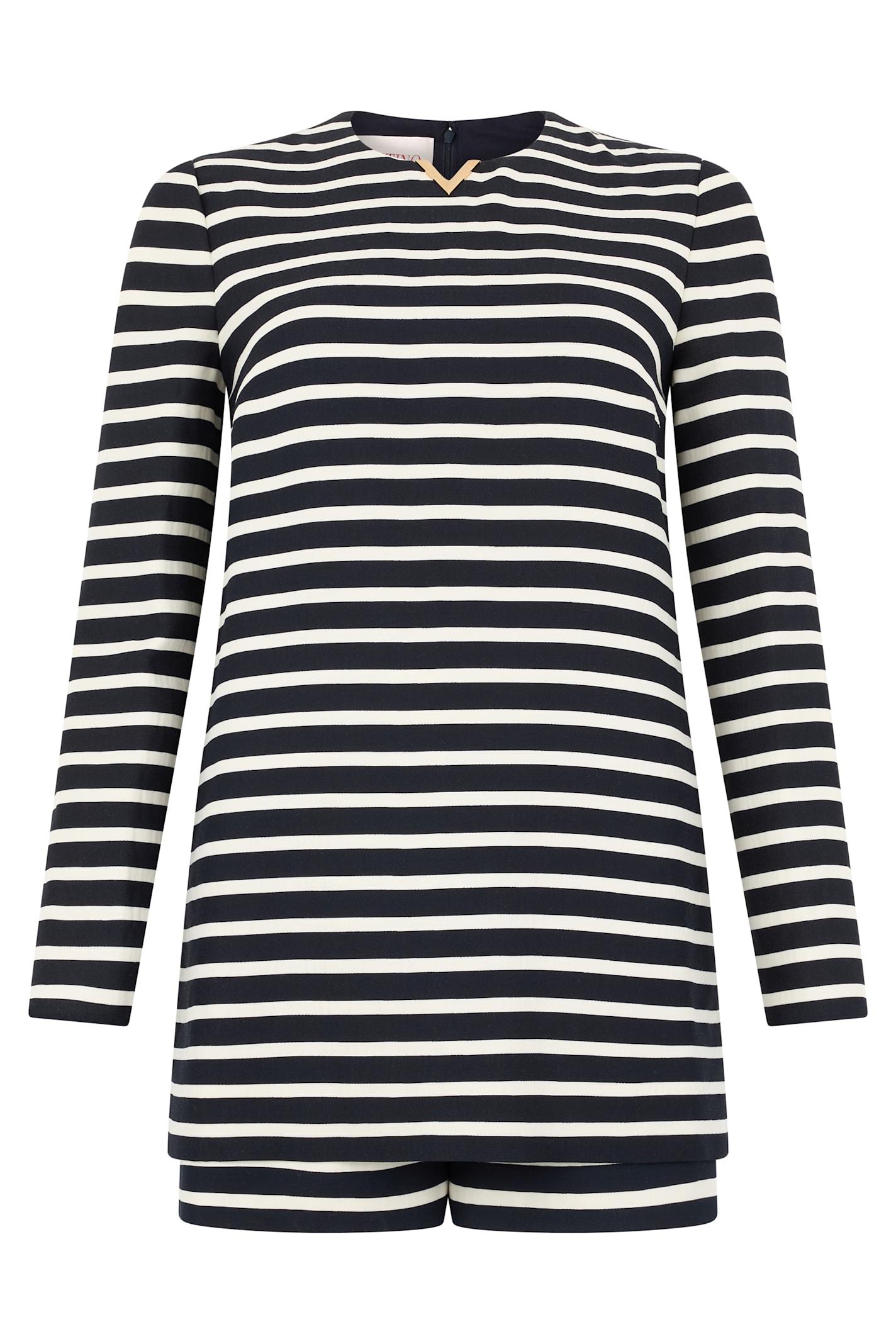 valentino garavani short striped suit.